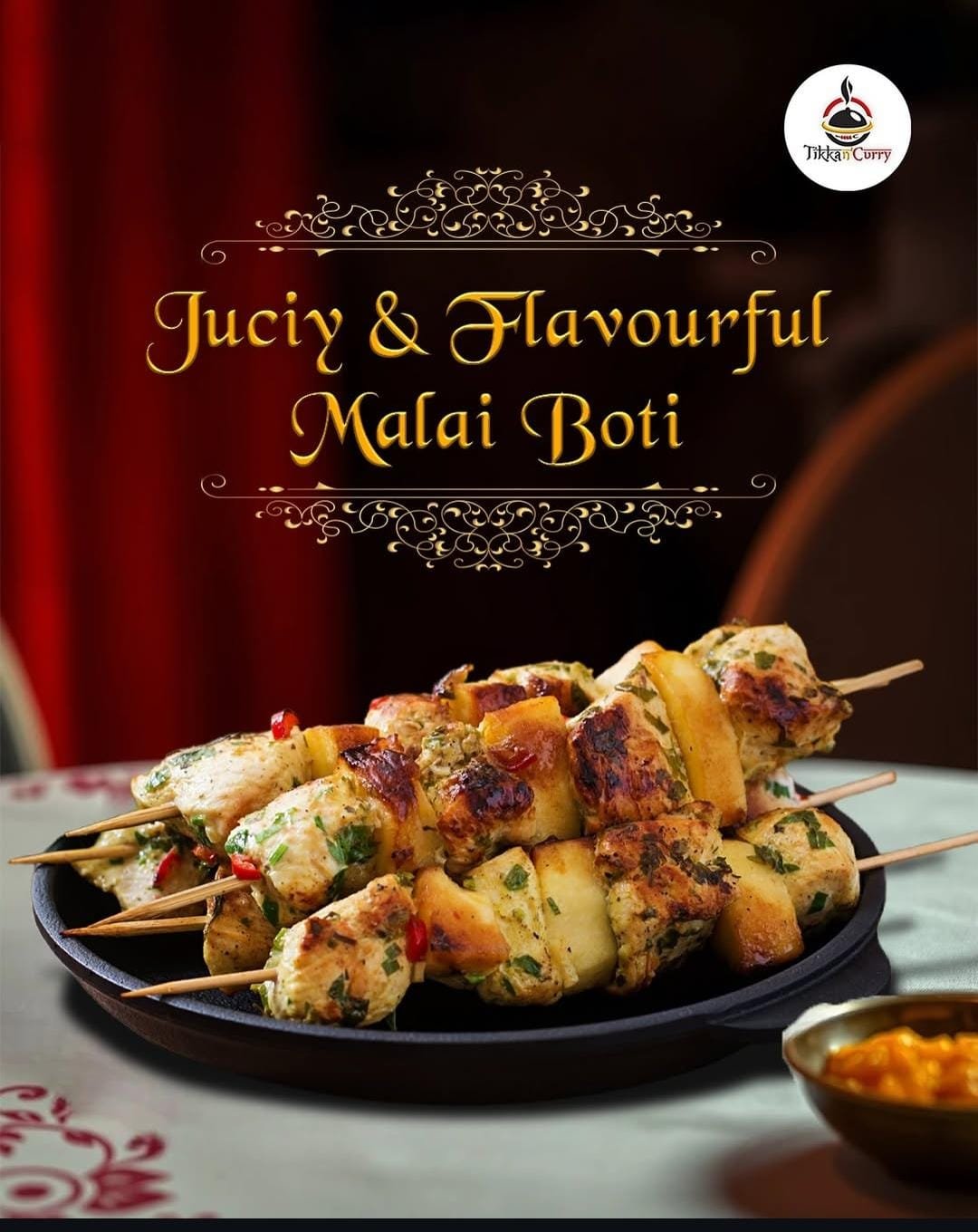 Chicken Malai Boti Boneless (16 Pcs)