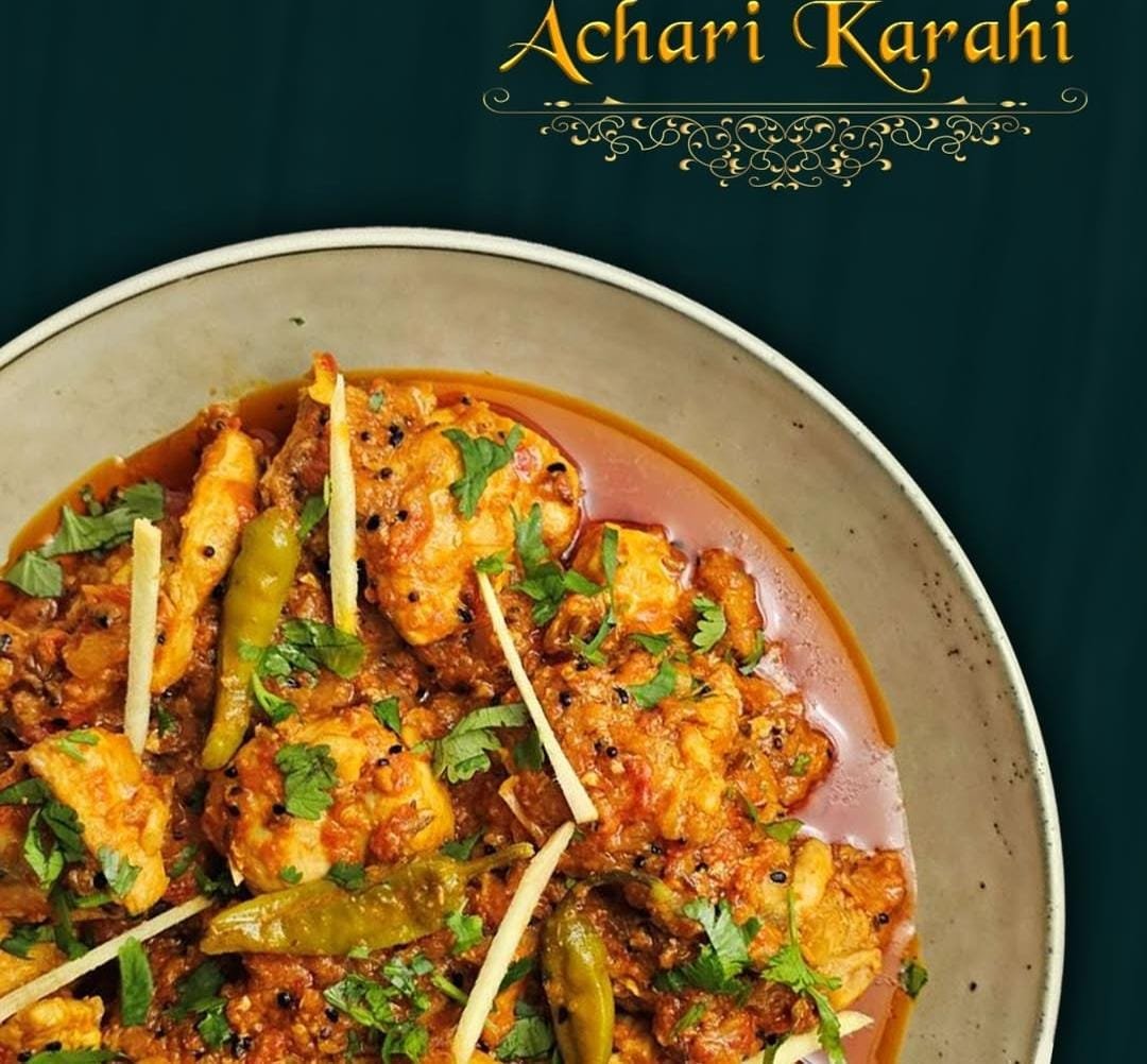Chicken Achari Karahi (full)