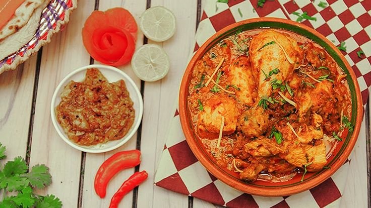 Chicken Achari Handi (Half)